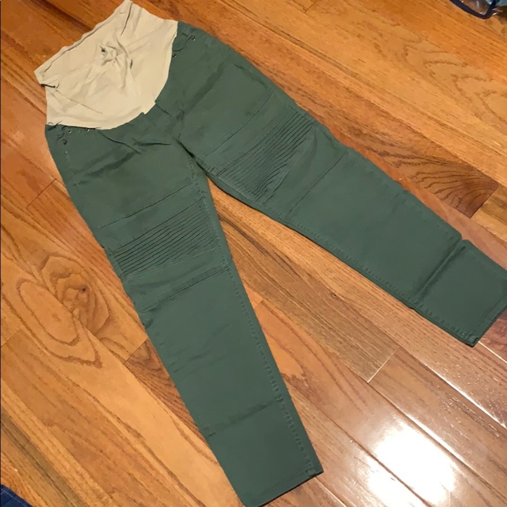 Liz Lange Green Maternity Jeans